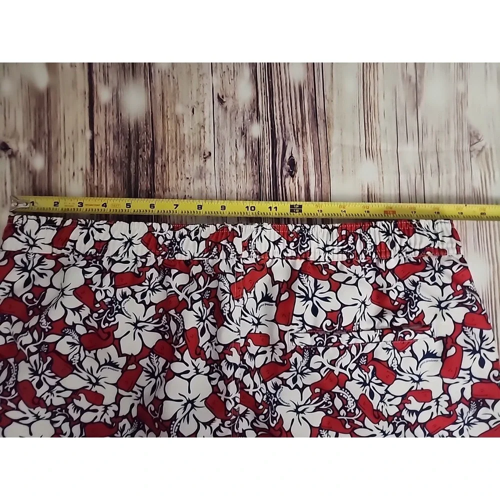 Vineyard Vines Swim Trunks Board Shorts Mens Large Red Whales‎ Beach Hawaiian